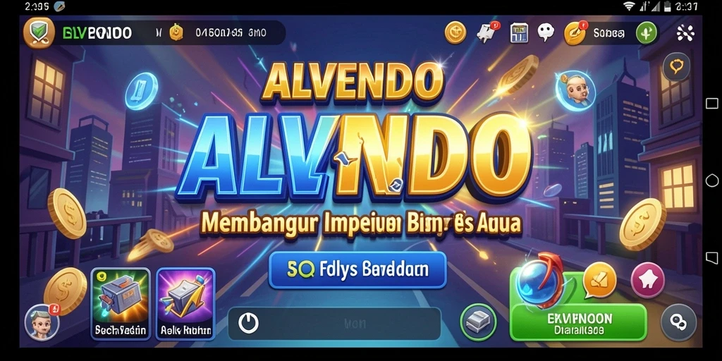 Tampilan menarik dari gameplay ALVENDO yang menantang.