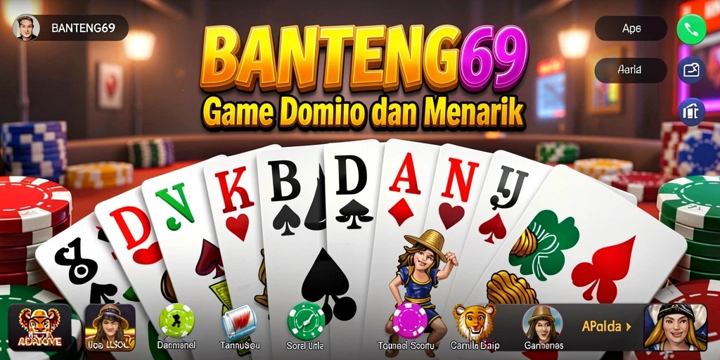 Screenshot BANTENG69 menampilkan aksi seru permainan Domino.