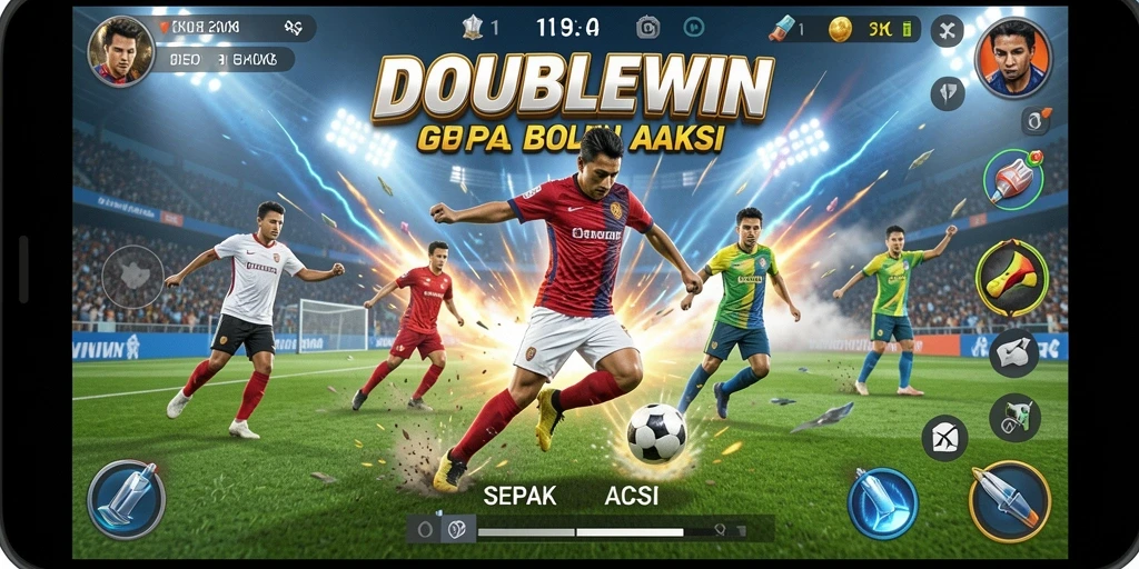 Tampilan gameplay DOUBLEWIN yang menarik dan penuh aksi.