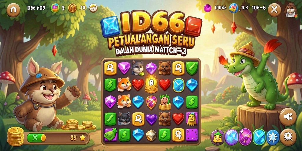 Tampilan gameplay ID66 yang menantang dan menyenangkan.