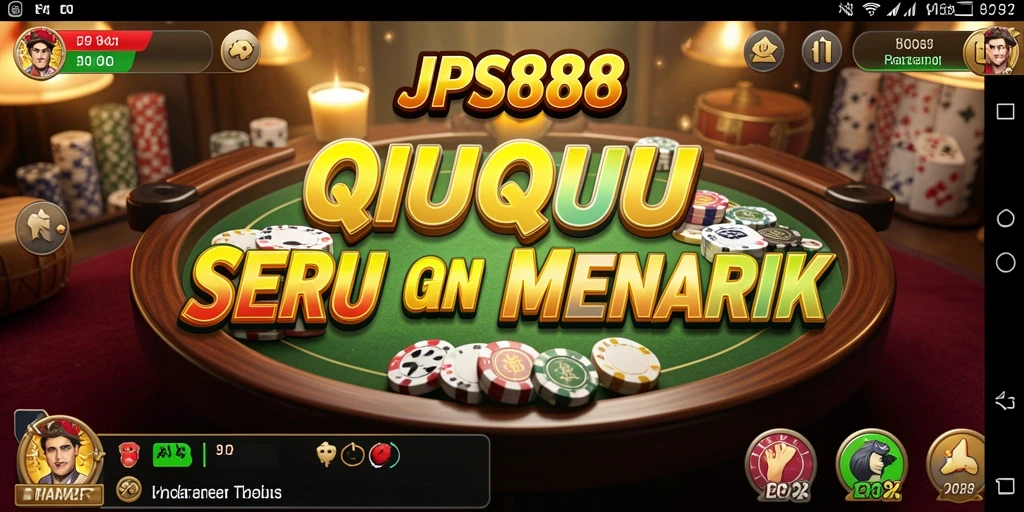Tangkapan layar utama JPS888 menunjukkan gameplay QiuQiu yang menarik.