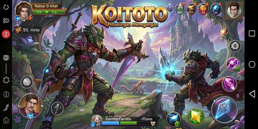Screenshot gameplay KOITOTO, menunjukkan aksi petualangan seru.