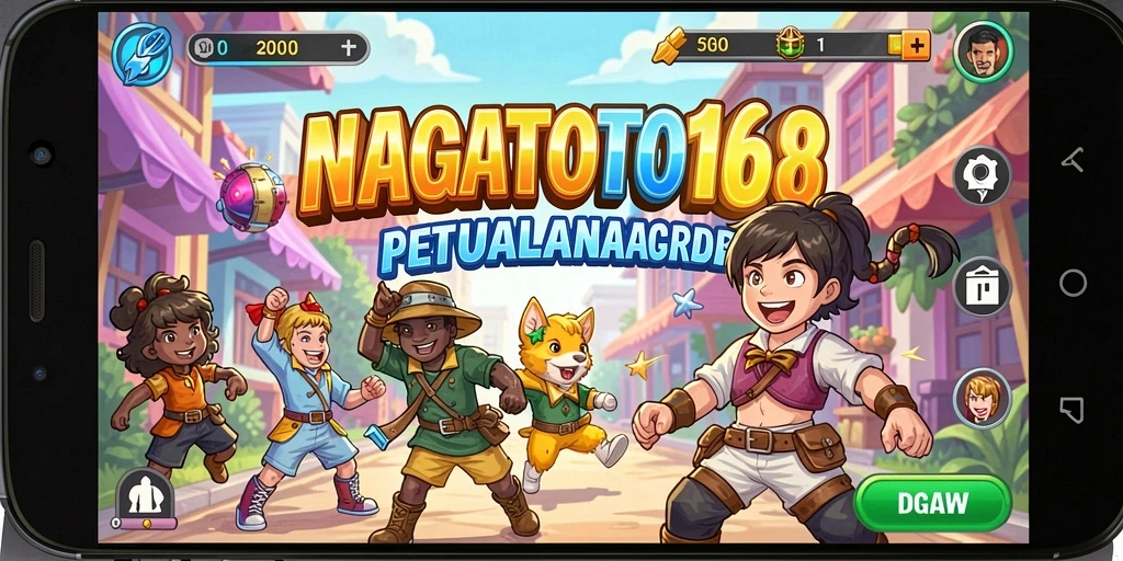 Screenshot gameplay NAGATOTO168 menunjukkan aksi seru dalam bermain Arcade.