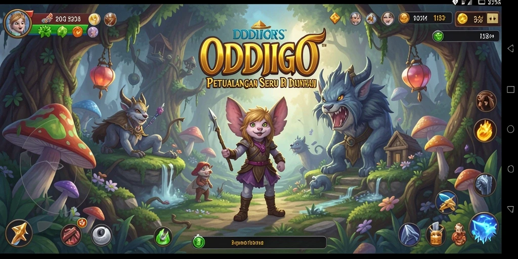 Tangkapan layar ODDIGO menampilkan aksi pertarungan epik dalam dunia RPG yang memukau.
