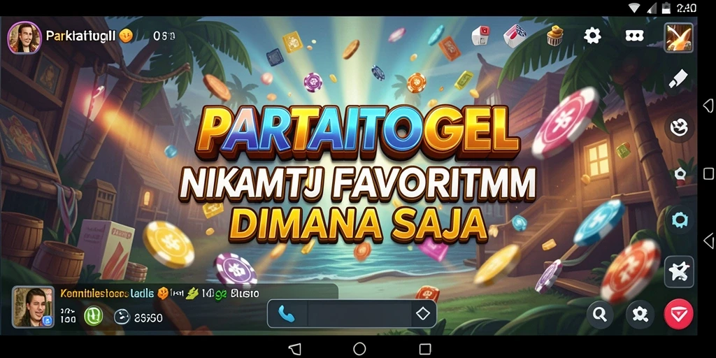 Tampilan gameplay PARTAITOGEL dengan berbagai pilihan lagu dan playlist.