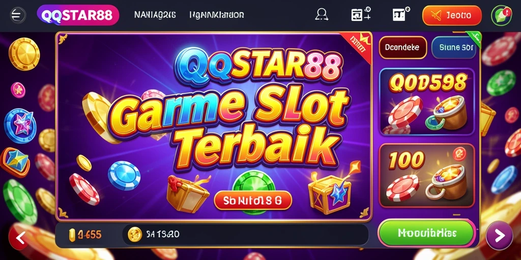 Tampilan gameplay seru dengan berbagai slot menarik di QQSTAR88.